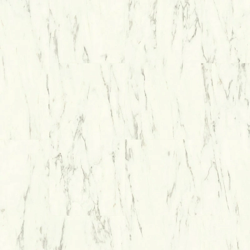 МРАМОР КАРРАРСКИЙ БЕЛЫЙ КВАРЦ ВИНИЛ QUICK STEP LVT ALPHA VINYL ORO
