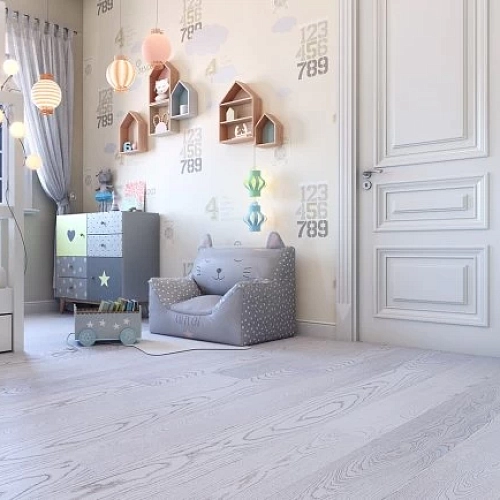 OAK ELARA WHITE MATT ПАРКЕТНАЯ ДОСКА POLARWOOD SPACE