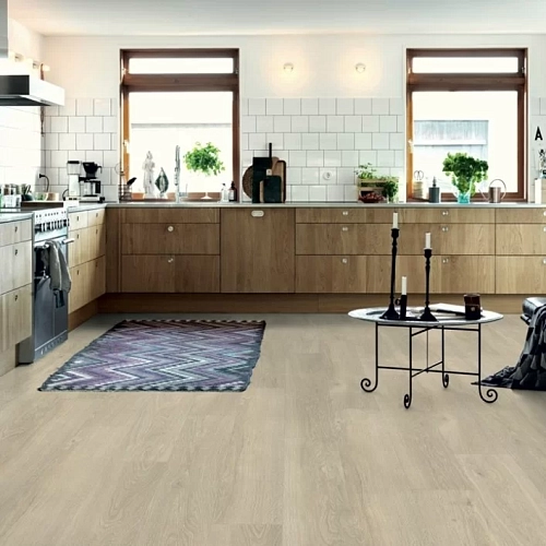 ДУБ СВЕТЛО-БЕЖЕВЫЙ КВАРЦ ВИНИЛ PERGO LVT OPTIMUM CLICK MODERN PLANK