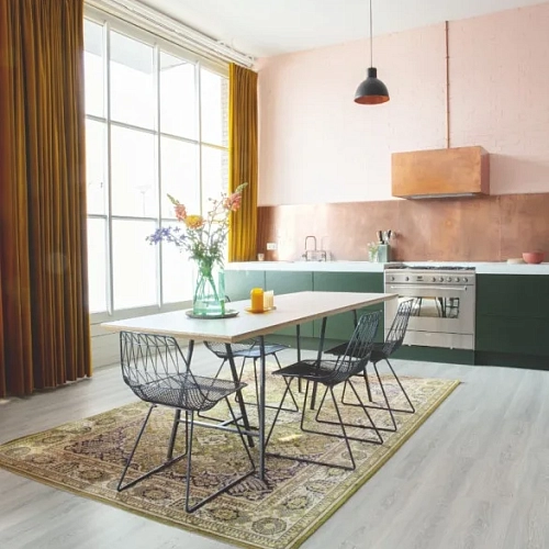 ДУБ СВЕТЛЫЙ ГЛАДКИЙ КВАРЦ ВИНИЛ QUICK STEP LVT ATMOSPHERE