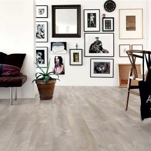 ДУБ МОРСКОЙ СЕРЫЙ КВАРЦ ВИНИЛ PERGO LVT OPTIMUM CLICK MODERN PLANK