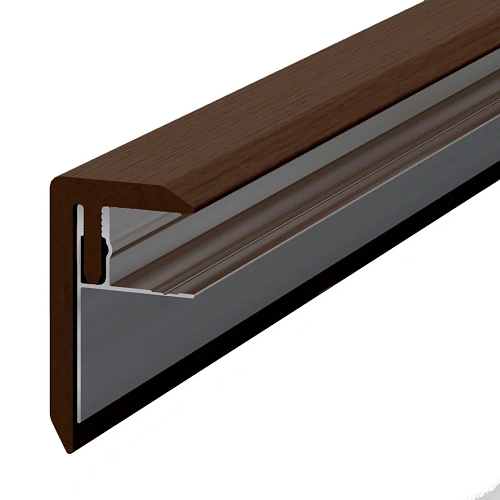 F - ПРОФИЛЬ (WPC + АЛЮМ.) WALNUT ТЕРРАСНАЯ ДОСКА  LEGRO ULTRA NATURALE в интерьере № 46168