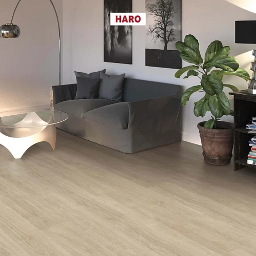 ДУБ ЭЛЕГАНЗА КРЕМОВО-БЕЛЫЙ ЛАМИНАТ  HARO  TRITTY 200 AQUA GRAN VIA ламинат для пола
